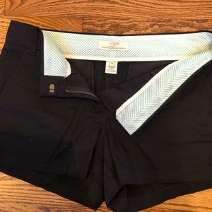J Crew Chino black shorts, never worn, size 10